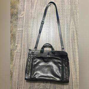 Wilson's Leather Pelle Studio Black Leather Men's Bag